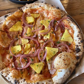 Oak Wood Fire Kitchen - The Pastor pizza - Pizza Near Me - Draper, Utah Oak Wood Fire Kitchen - The Pastor pizza - Pizza Near Me - Draper, Utah