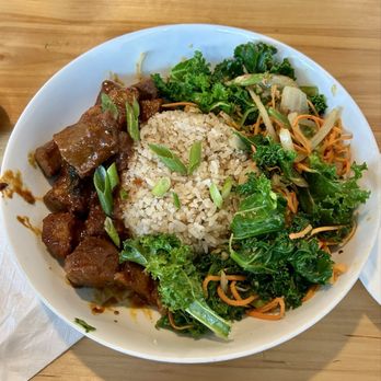 Halo Hollow - Filipino BBQ rice bowl. - Bubble Tea Near Me - Brattleboro, Vermont