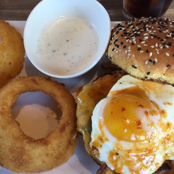 Eureka! - Special brunch burger with bacon and egg. - American Near Me - Concord, California Eureka! - Special brunch burger with bacon and egg. - American Near Me - Concord, California