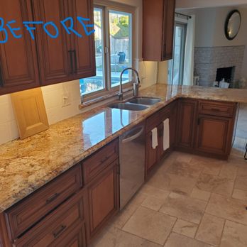 Real Deal Cabinets - Kitchen/Fireplace Before - Cabinetry Near Me - Vista, California Real Deal Cabinets - Kitchen/Fireplace Before - Cabinetry Near Me - Vista, California