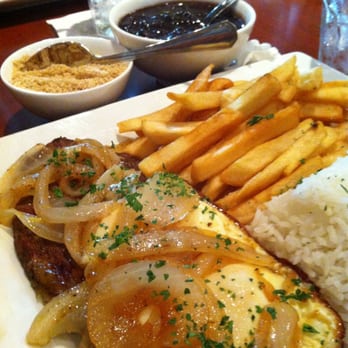 Boteco Restaurant - Bife a Cavalo - Steak and Eggs with rice and beans and fries. - Brazilian Near Me - Orlando, Florida Boteco Restaurant - Bife a Cavalo - Steak and Eggs with rice and beans and fries. - Brazilian Near Me - Orlando, Florida