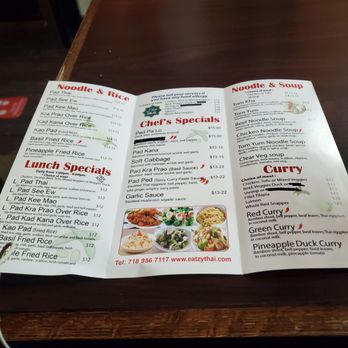 Eatzy Thai - Menu - Thai Near Me - Astoria, New York