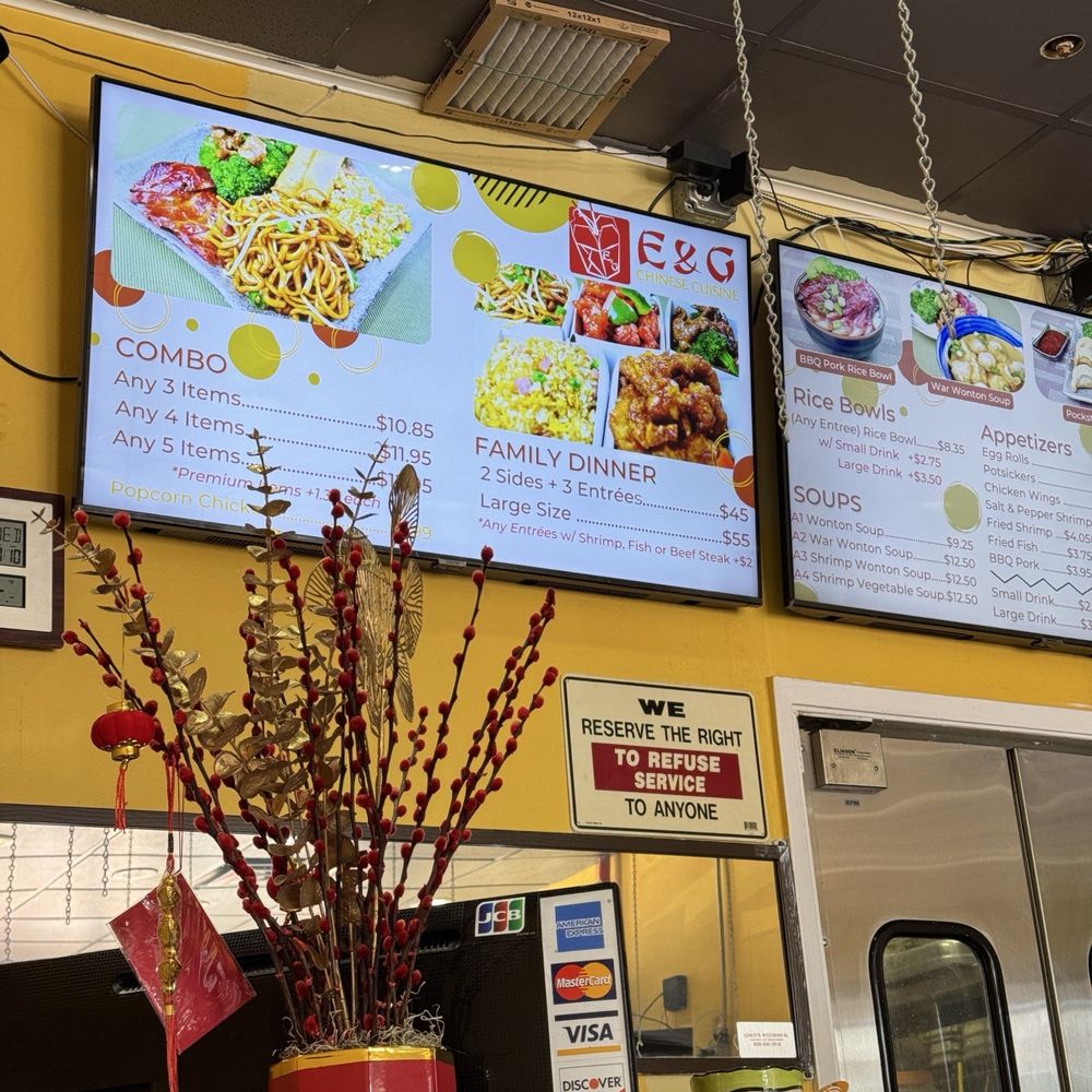 E & G Chinese Cuisine - Menu - Chinese Near Me - Pittsburg, California