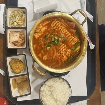 H Mart - Kimchi and Ham Stew - Food Court Near Me - Dallas, Texas