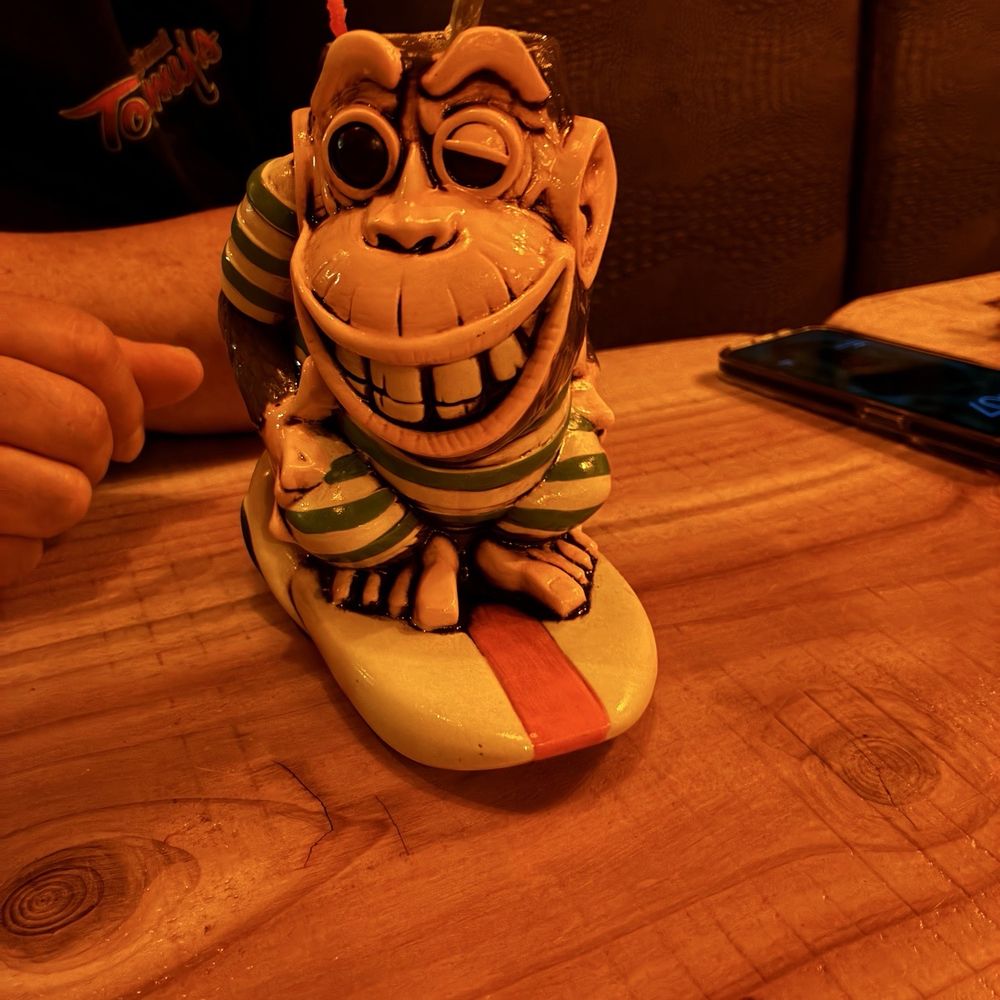 Stowaway - The Rum runner drink in the surfing chango cup. - Tiki Bars Near Me - Tustin, California