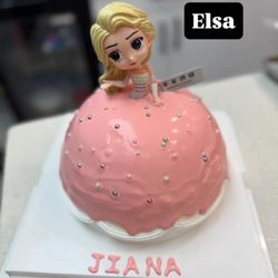 Morning Bakery - Pink Elsa Cake