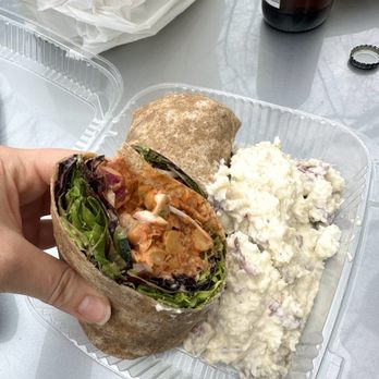 The Ten Top - Moroccan Chick Pea Wrap with Potato Salad - American Near Me - Norfolk, Virginia