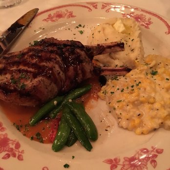 Silver Fox Steakhouse - Pork chops with peach glaze - Steakhouses Near Me - Fort Worth, Texas Silver Fox Steakhouse - Pork chops with peach glaze - Steakhouses Near Me - Fort Worth, Texas