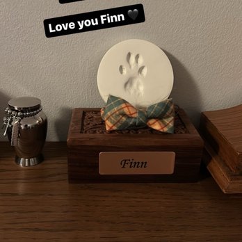WAGS Pet Adoption - Finn's ashes, paw print, and little bow tie - Animal Shelters Near Me - Westminster, California WAGS Pet Adoption - Finn's ashes, paw print, and little bow tie - Animal Shelters Near Me - Westminster, California