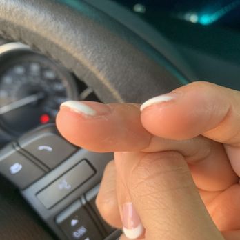 C & T Nails - The unfinished workmanship - polish splatter all around the finger. - Nail Salons Near Me - Los Angeles, California C & T Nails - The unfinished workmanship - polish splatter all around the finger. - Nail Salons Near Me - Los Angeles, California