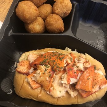 London Chippy - Lobster roll and hush puppies. - Food Trucks Near Me - Gambrills, Maryland