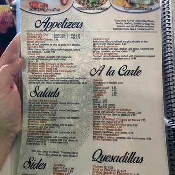 Agave’s - Menu - Mexican Near Me - Cross Plains, Tennessee