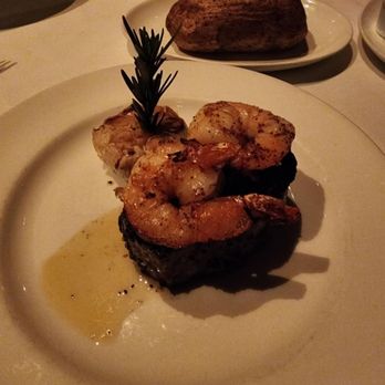 Stripsteak - 8oz filet with shrimp and a baked potato - Steakhouses Near Me - Las Vegas, Nevada Stripsteak - 8oz filet with shrimp and a baked potato - Steakhouses Near Me - Las Vegas, Nevada