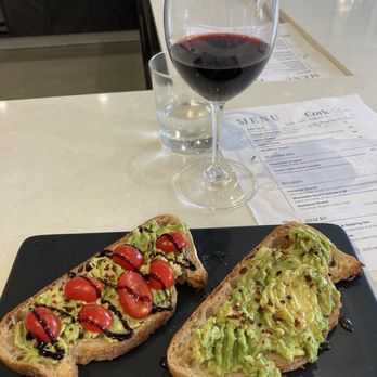 Cork & Stem - Avocado toast for brunch. Outstanding flavor. One is honey and chili flakes other is tomato, chili flakes and balsamic. - Florists Near Me - San Diego, California Cork & Stem - Avocado toast for brunch. Outstanding flavor. One is honey and chili flakes other is tomato, chili flakes and balsamic. - Florists Near Me - San Diego, California