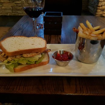 Creations Dining Room & Lounge - Chicken BLT on Gluten Free Bread. - Wine Bars Near Me - Edmonton, Alberta Creations Dining Room & Lounge - Chicken BLT on Gluten Free Bread. - Wine Bars Near Me - Edmonton, Alberta