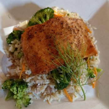 Bleuroot - Bourbon maple salmon - New American Near Me - West Dundee, Illinois