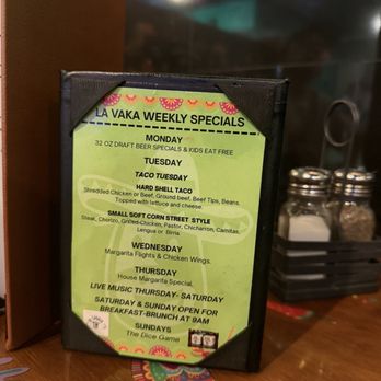 La VaKa Mexican Restaurant - Weekly specials - Mexican Near Me - Goffstown, New Hampshire La VaKa Mexican Restaurant - Weekly specials - Mexican Near Me - Goffstown, New Hampshire