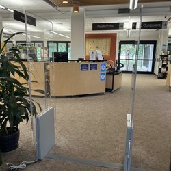 Emily Fowler Public Library - Entrance walking in from the parking lot