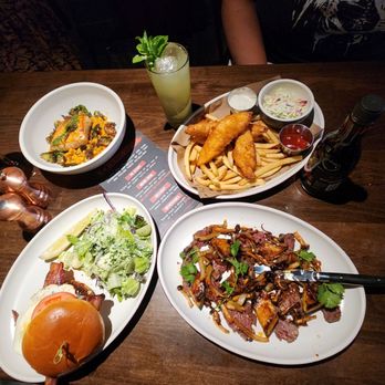 Culinary Dropout - Salmon, burger, Rib-eye cap, fish and chips - New American Near Me - Orange, California