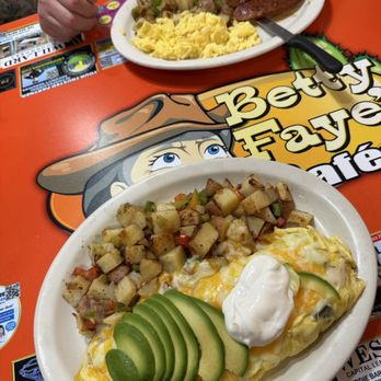 Betty Faye's Cafe - Taco omelette - New American Near Me - Corona, California Betty Faye's Cafe - Taco omelette - New American Near Me - Corona, California