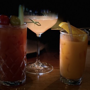 Chica Miami - Bloody Mary , guava mimosa, NOTHING RHYMES WITH ORANGE - Latin American Near Me - Miami, Florida Chica Miami - Bloody Mary , guava mimosa, NOTHING RHYMES WITH ORANGE - Latin American Near Me - Miami, Florida
