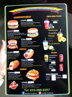 Menu photo 2 Medallo Houston, TX