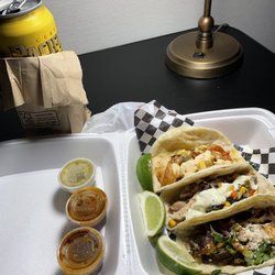 The Wicked Taco - Shrimp taco, chicken taco & pork taco!