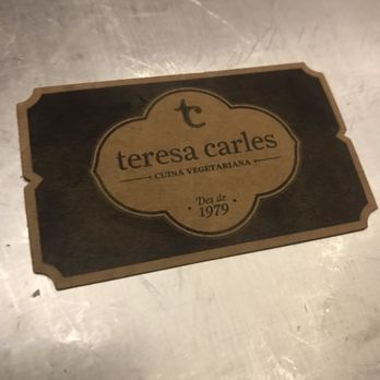 Teresa Carles - Vegetarian Near Me - Barcelona, B Teresa Carles - Vegetarian Near Me - Barcelona, B