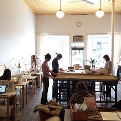 Needlework - Customers using our Sew By The Hour space.