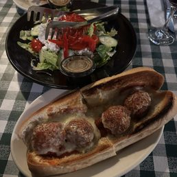 Meat Ball Subs and Mediterranean Salad Meat Ball Subs and Mediterranean Salad