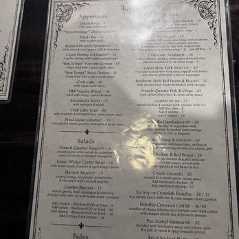 French Quarter - menu - Bars Near Me - Boston, Massachusetts
