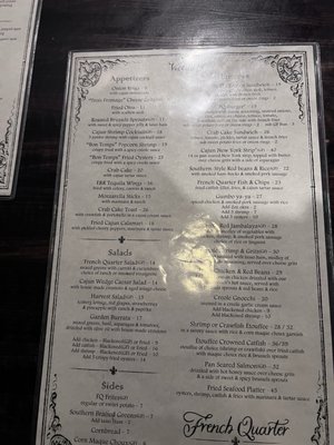 Menu photo 2 French Quarter Boston, MA