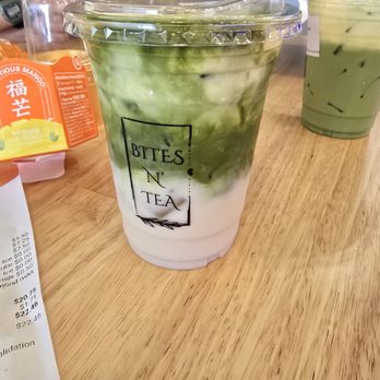 Bites N Tea - Creme brulee matcha with almond milk - Bubble Tea Near Me - Waxahachie, Texas Bites N Tea - Creme brulee matcha with almond milk - Bubble Tea Near Me - Waxahachie, Texas