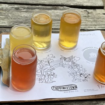 Provincetown Brewing - Beer flight - Breweries Near Me - Provincetown, Massachusetts