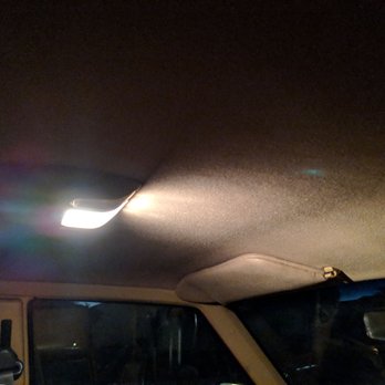 Stitch By Stitch Upholstery - Front of headliner, with sun visor also reupholstered. - Auto Upholstery Near Me - Westminster, California Stitch By Stitch Upholstery - Front of headliner, with sun visor also reupholstered. - Auto Upholstery Near Me - Westminster, California