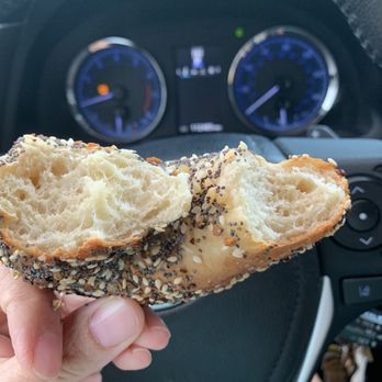 PopUp Bagels - Fluffy, slightly chewy, hot Everything bagel - Bagels Near Me - Winter Park, Florida
