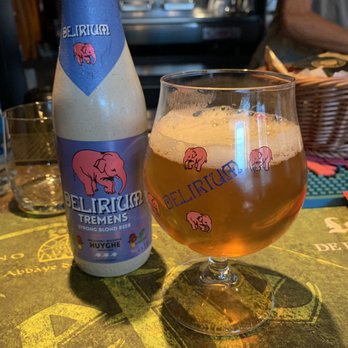 Jupiler Café - Delicious delirium beer with adorable matching glassware - Cafes Near Me - Colmar, 68