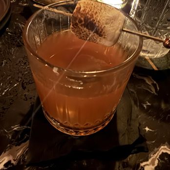 Artemis Speakeasy - S'mores with bourbon cocktail - Speakeasies Near Me - Ronkonkoma, New York