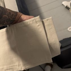 KK Tailoring and Custom Design - She apparently hemmed this when I received it both legs had different lengths and both legs were still off from sample jeans
