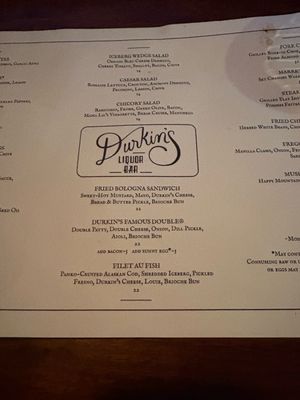 Menu photo 1 Durkin's Liquor Bar Spokane, WA