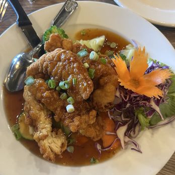 Thai Food Corner - Orange chicken and wild rice .. - Thai Near Me - Mesa, Arizona