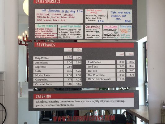 Menu photo 6 Slo Provisions San Luis Obispo, CA