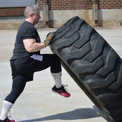 Base Kamp Gym - With 80 feet of indoor turf and with over 200 yards of exterior flipping surface you can get a great tire flipping workout.