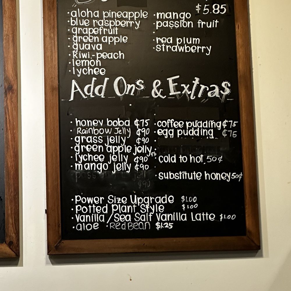 Bon Bon Tea House - Menu Board as of 7.15.26 - Bubble Tea Near Me - Chatsworth, California Bon Bon Tea House - Menu Board as of 7.15.26 - Bubble Tea Near Me - Chatsworth, California