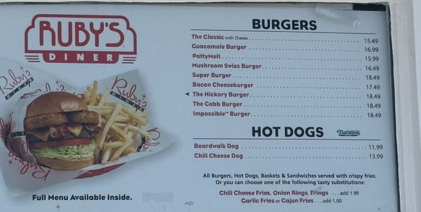 Menu photo 4 Ruby's Diner Newport Beach, CA Menu photo 4 Ruby's Diner Newport Beach, CA
