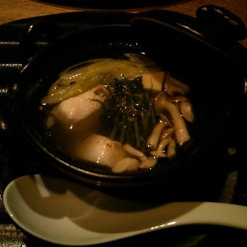 Wakuriya - Kaiseki #3: Alaskan Black Cod w/ Buna-Shimeji Mushrooms & Mizuna Greens & Tofu Slow Cooked in a Clay Pot! - Japanese Near Me - San Mateo, California