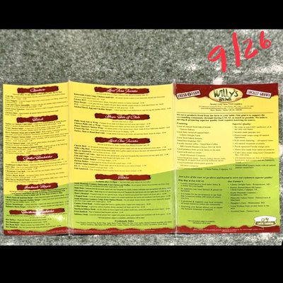 Menu photo 2 Willy's Kitchen Glen Burnie, MD Menu photo 2 Willy's Kitchen Glen Burnie, MD