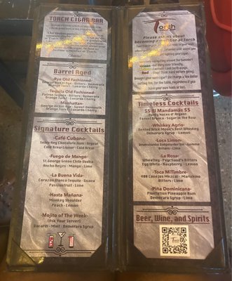 Menu photo 2 Torch Cigar Bar Phoenix, AZ