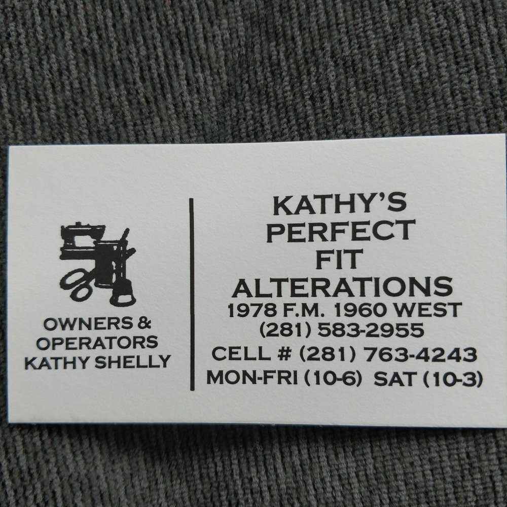 Perfect Fit Alterations by Kathy - Address, Phone Number, and Hours - Sewing & Alterations Near Me - Houston, Texas Perfect Fit Alterations by Kathy - Address, Phone Number, and Hours - Sewing & Alterations Near Me - Houston, Texas