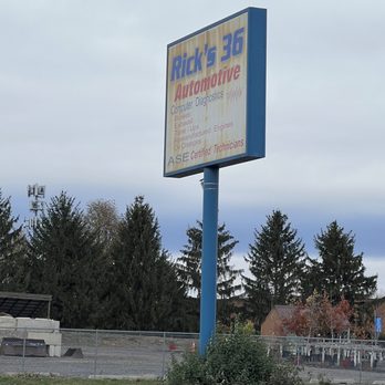 Rick's 36 Automotive - Sign - Tires Near Me - Stillwater, Minnesota Rick's 36 Automotive - Sign - Tires Near Me - Stillwater, Minnesota